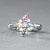 Ring with sapphires and diamonds