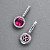 Earrings with rubellite tourmalines and diamonds