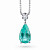 Pendant with  paraiba tourmaline and diamond