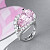 Ring with morganite and diamonds