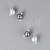 Stud earrings with Tahitian pearls and diamonds