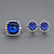 Earrings with tanzanites and diamonds