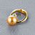 Ring with golden South Sea pearl and diamonds