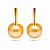 Earrings with golden South Sea pearls and diamonds