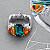 Ring with indigolite, spessartines and diamonds