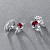 Ring with ruby and diamonds