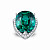  Ring with indicolite tourmaline and diamonds