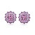 Earrings with pink spinels, sapphires and diamonds