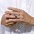 Ring with ruby and diamonds