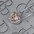 Pendant with Bi-color tourmaline and diamonds