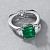 Ring with emerald and diamonds