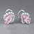 Earrings with morganites and diamonds