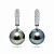 Earrings with Tahitian pearls and diamonds