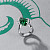 Ring with mint-green tourmaline and diamonds