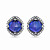 Earrings with tanzanites and diamonds