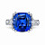 Ring with tanzanite and diamonds