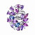 Ring with lavender-pink sapphires and diamonds