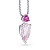 Pendant with pink sapphire and morganite