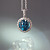 Pendant with zircon and diamonds