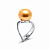 Ring with golden South Sea pearl