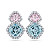Earrings with morganites, aquamarines and diamonds