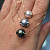 Pendant with Tahitian pearl and diamonds