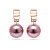 Earrings with freshwater pearls and diamonds
