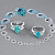 Ring with paraiba tourmaline and diamonds
