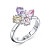 Ring with sapphires and diamonds