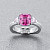 Ring with spinel and diamonds