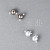 Stud earrings with Tahitian pearls and diamonds