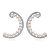 Earrings with akoya pearls and diamonds