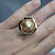 Ring with golden South Sea pearl and diamonds