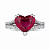 Ring with rubellite tourmaline and diamonds