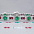 Bracelet with emeralds, rubies and diamonds