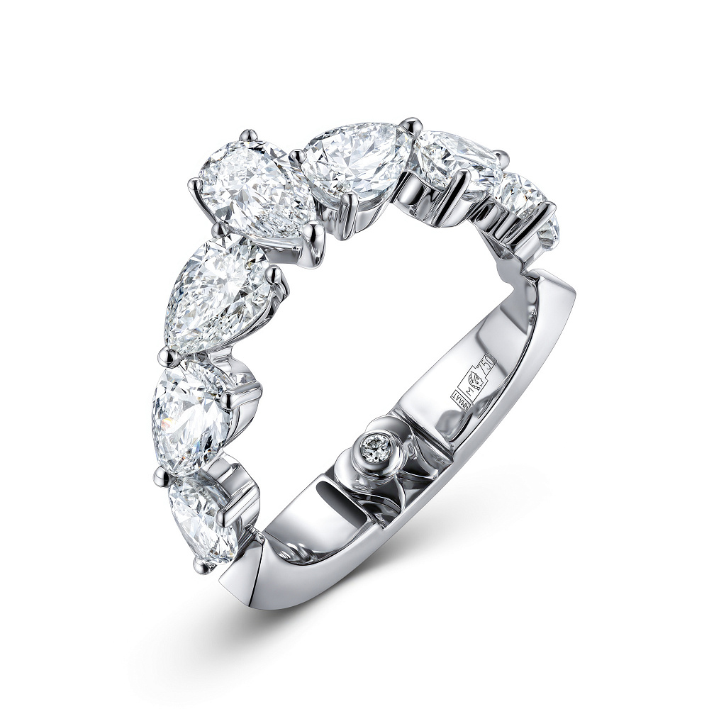 Ring with diamonds картинка 1