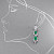 Earrings with emeralds and diamonds