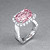Ring with morganite and diamonds