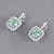 Earrings with green tourmalines and diamonds