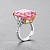 Ring with morganite and diamonds