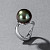 Ring with Tahitian pearl