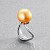 Ring with golden South Sea pearl