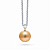 Pendant with golden South Sea pearls and diamonds
