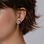 Stud earrings with Tahitian pearls and diamonds