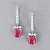 Earrings with tourmalines and diamonds