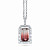 Pendant with Bi-color tourmaline and diamonds