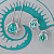 Pendant with Lagoon tourmaline and diamonds