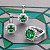Ring with green tourmaline and diamonds