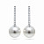 Earrings with South Sea pearls and diamonds