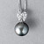 Pendant with Tahitian pearl and diamonds